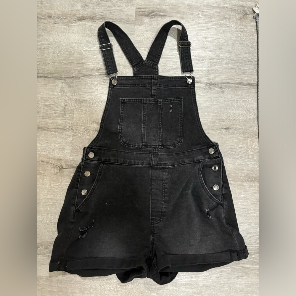 Black short coveralls
